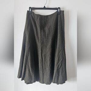 Lauren Ralph Lauren Olive Green Wool Circle Skirt. Size 12